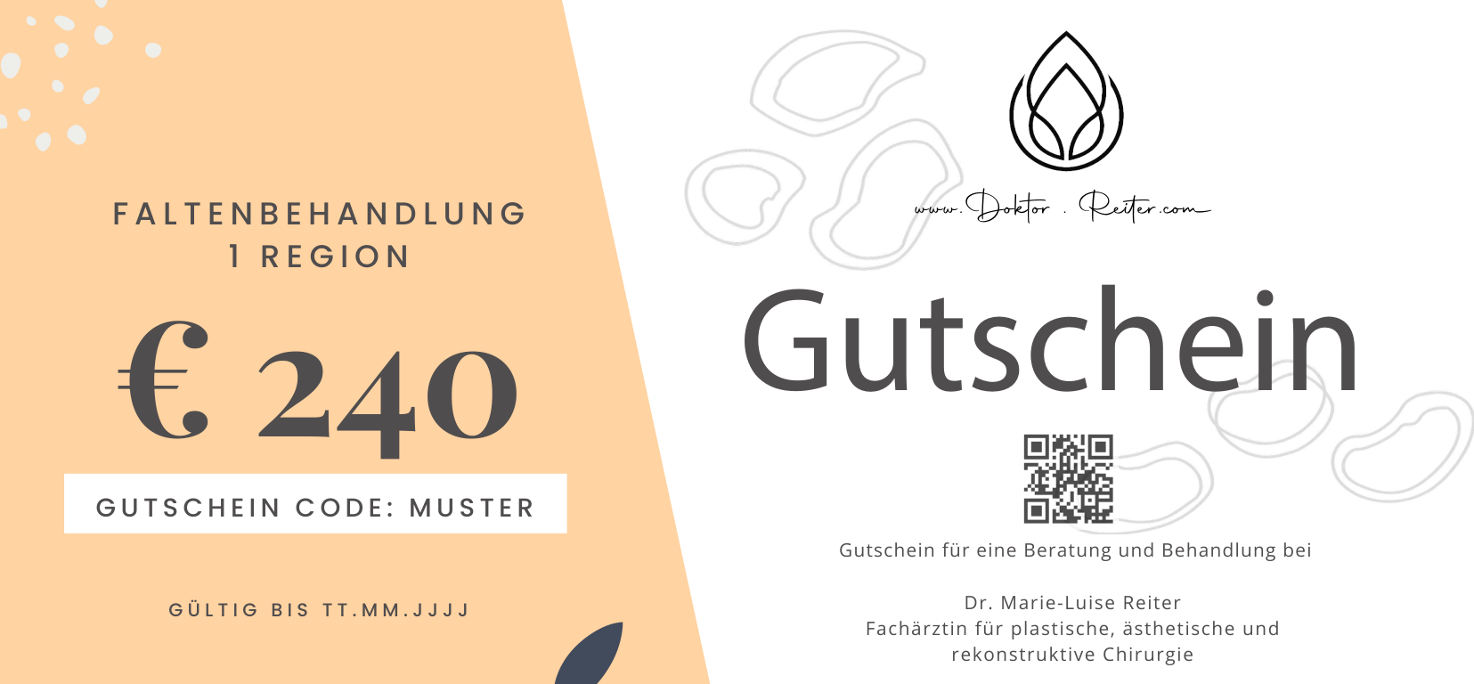Gutschein Faltenbehandlung · 1 Region Gutschein Faltenbehandlung · 1 Region